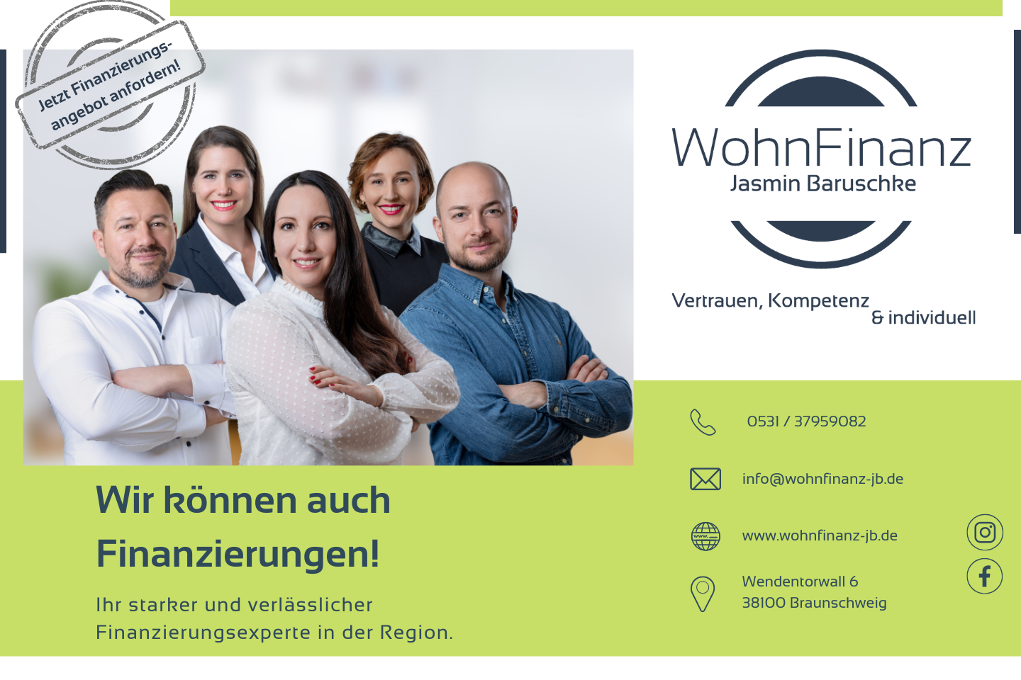 Wir können auch Finanzierungen!